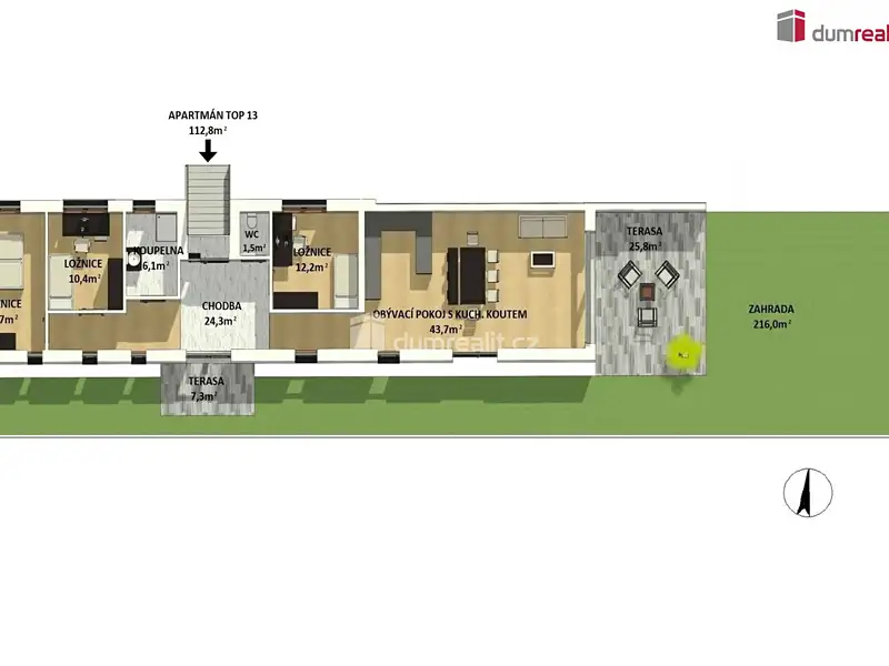 Prodej bytu 4+kk 113 m², Scheifling – náhled fotky 3