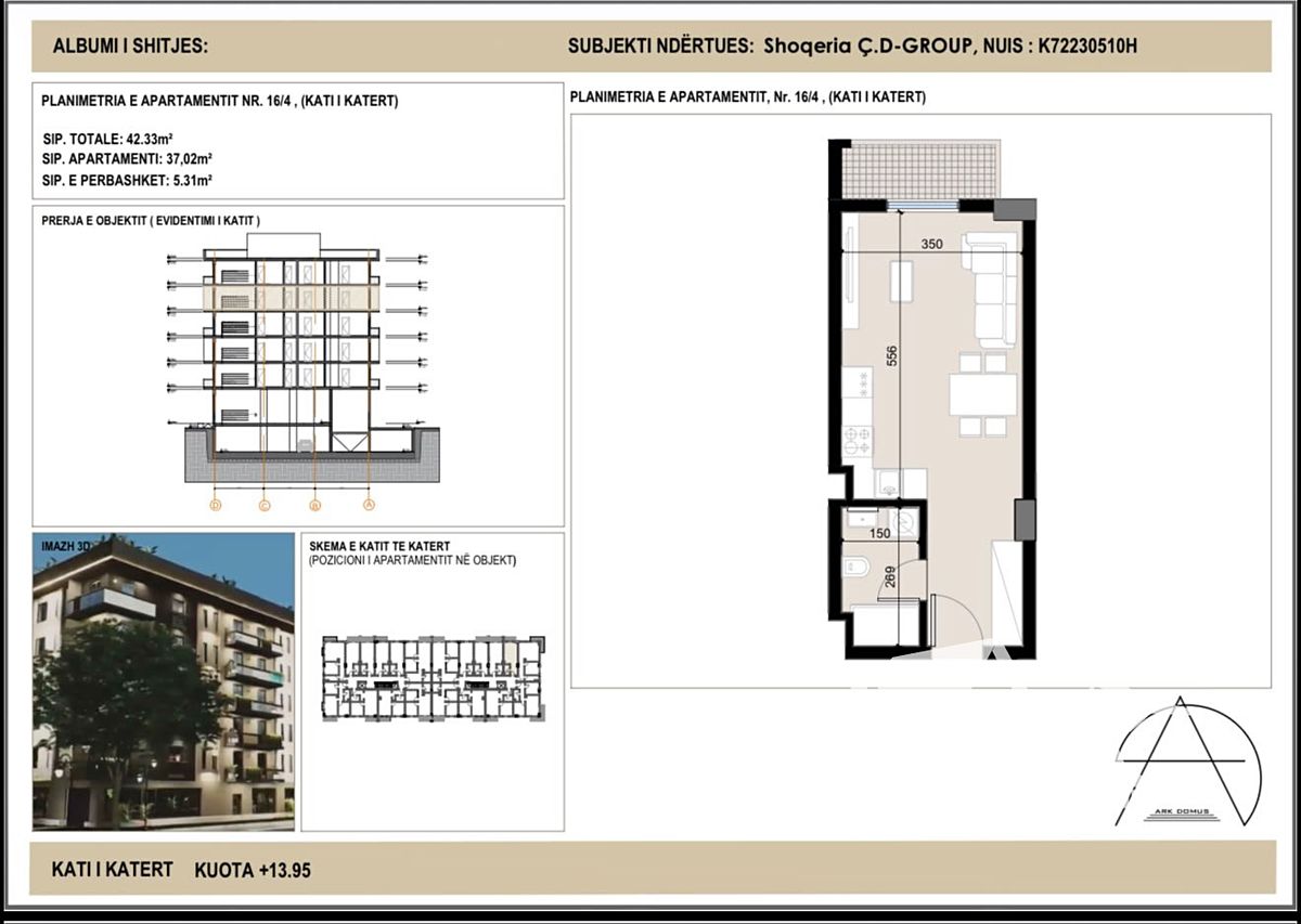 Prodej bytu 1+kk 37 m², Golem – fotka 1 z 3