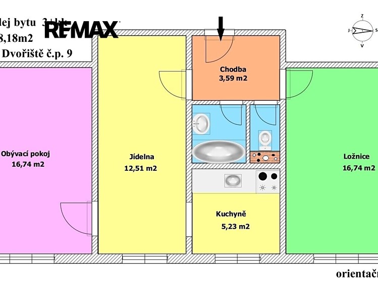 Wohnung 3+kk zum Kauf, 60 m² (2 von 16)
