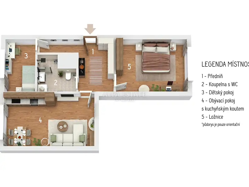 Pronájem bytu 3+kk 61 m², Karlovy Vary – náhled fotky 3