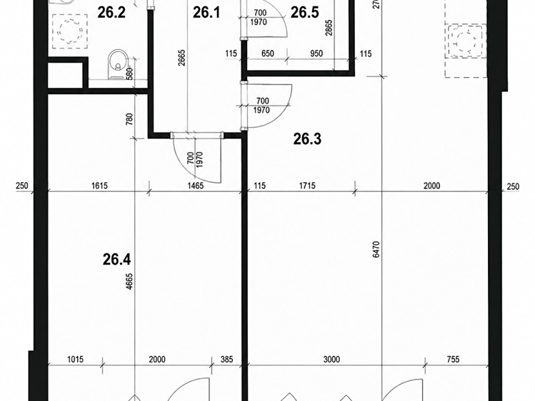 Wohnung 2+kk zur Miete, 60 m² (18 von 19)