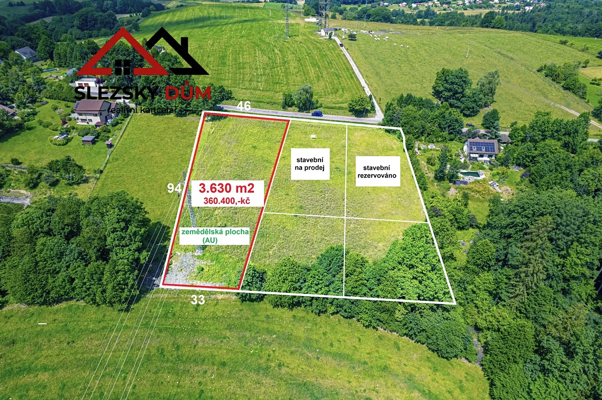 Prodej louky 3630 m²