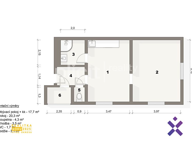 Квартира 2+kk на продаж, 50 м² (9 з 10)
