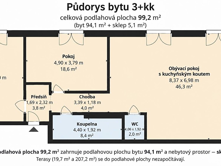 Prodej bytu 3+kk, 94 m² (14 z 17)