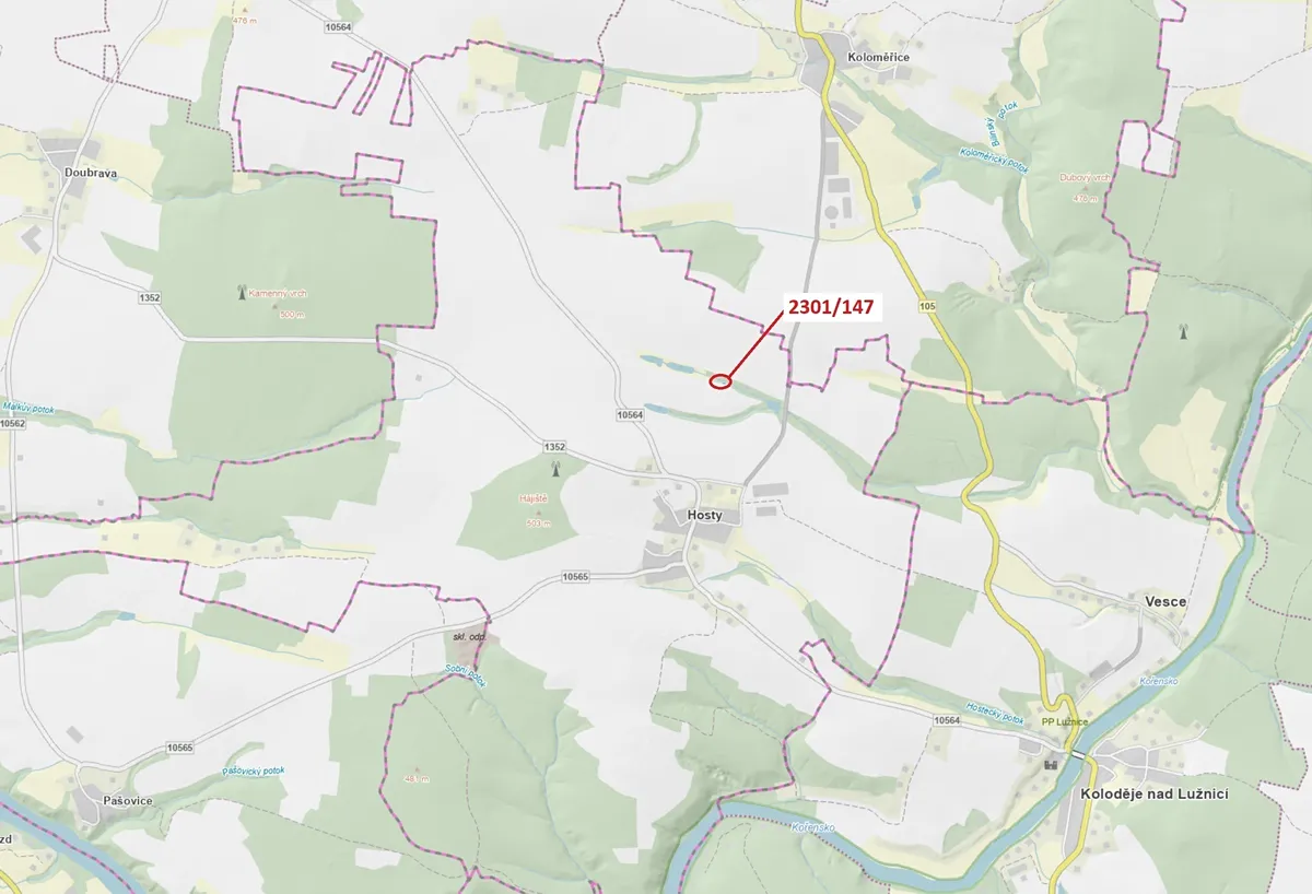 Dražba lesa 19 m²