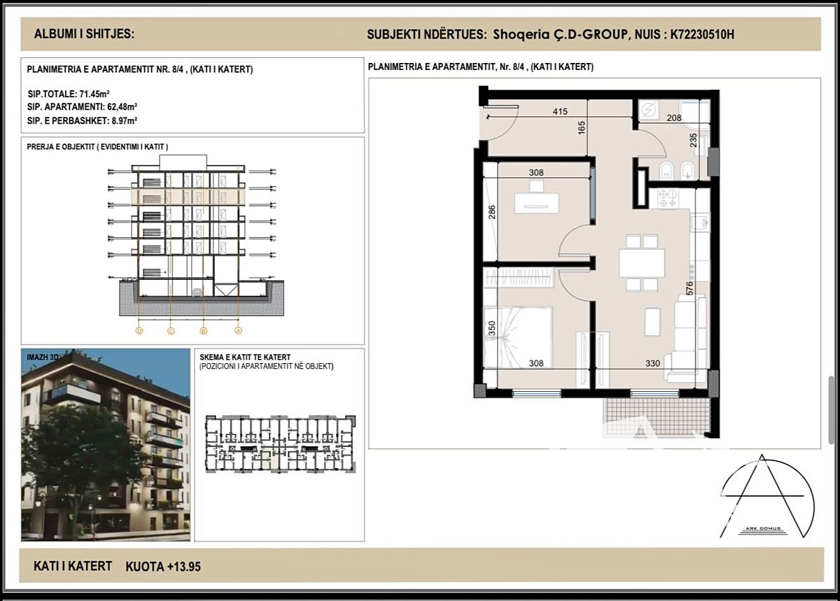 Prodej bytu 3+kk 62 m², Golem – fotka 1 z 3