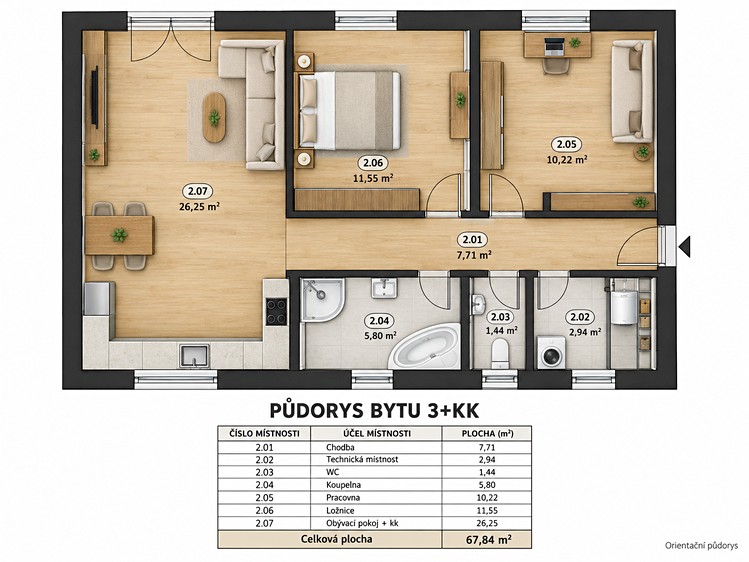 Wohnung 3+kk zum Kauf, 68 m² (33 von 33)