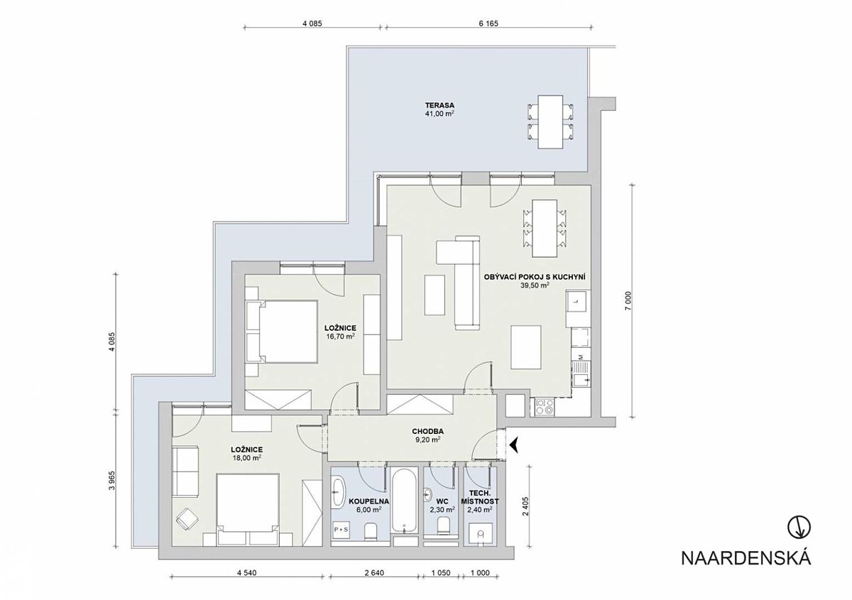 Pronájem bytu 3+kk 96 m² – fotografie 5
