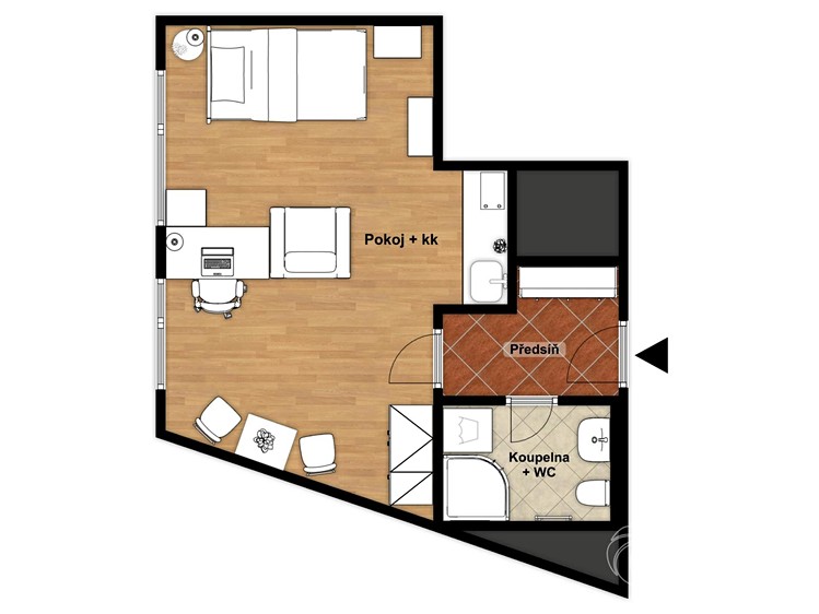 Wohnung 1+kk zum Kauf, 30 m² (14 von 24)