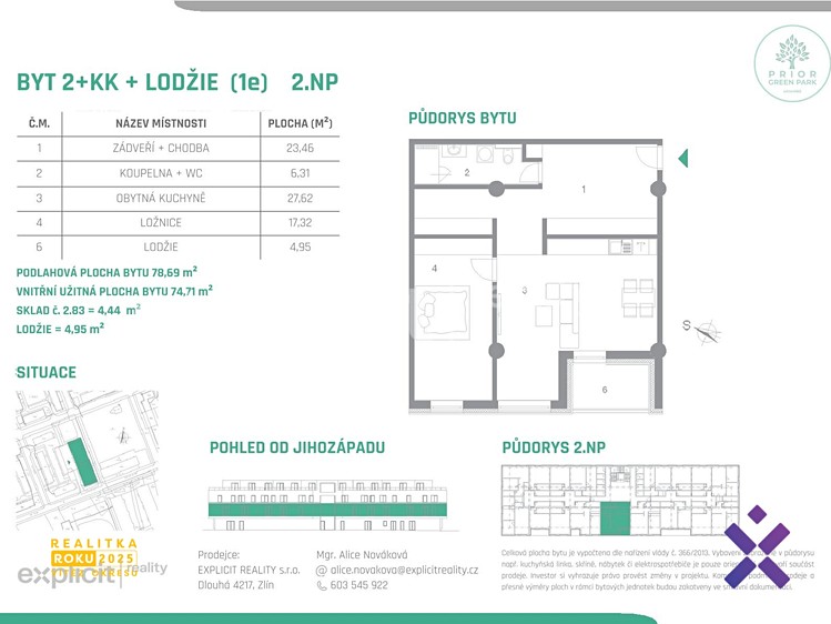 Квартира 2+kk на продаж, 79 м² (12 з 12)