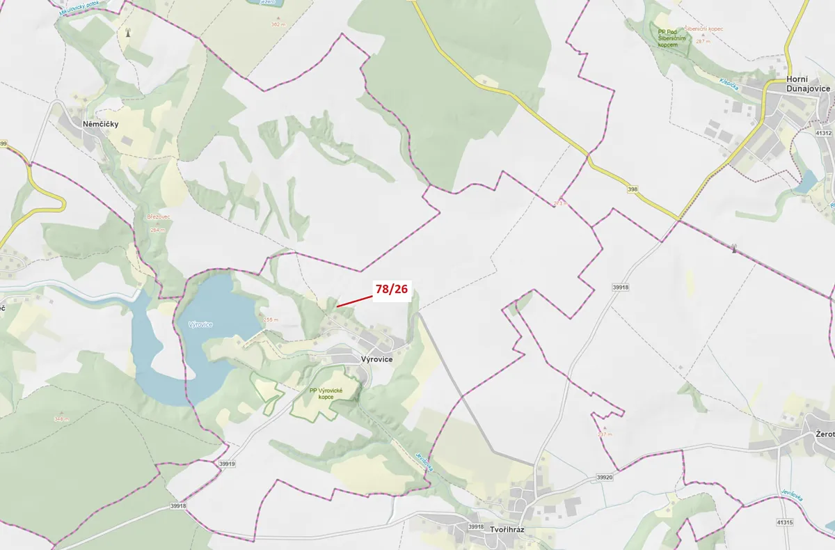 Dražba lesa 12 m²