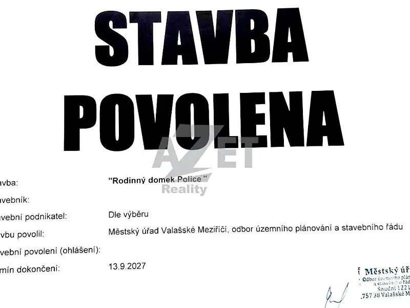 Prodej stavebního pozemku 1266 m², Police – náhled fotky 2