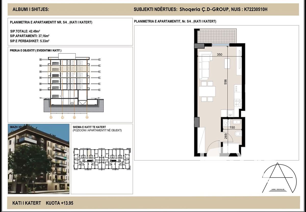 Prodej bytu 1+kk 37 m², Golem – fotka 1 z 3