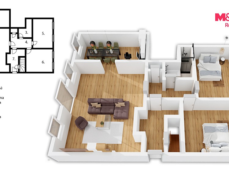 Квартира 3+1 на продаж, 129 м² (4 з 28)
