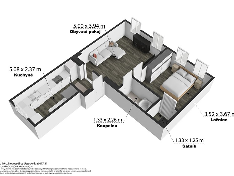Квартира 2+1 на продаж, 58 м² (13 з 25)