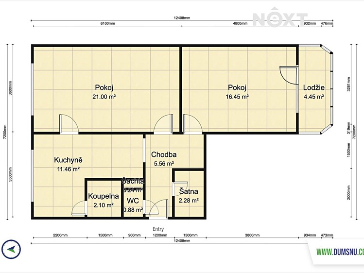 Квартира 2+1 на продаж, 60 м² (20 з 20)