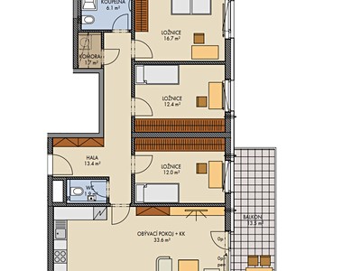 Wohnung 4+kk zum Kauf, 103 m² (2 von 15)
