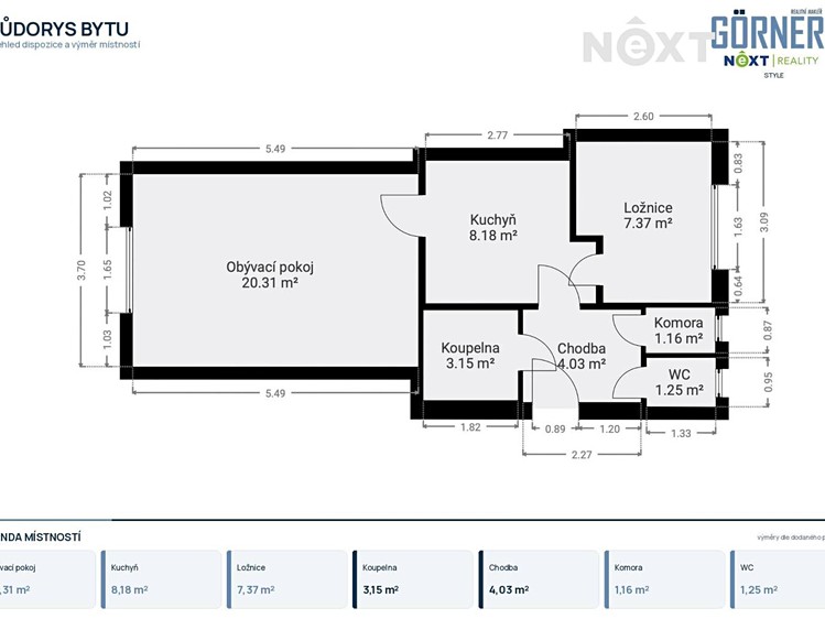 Prodej bytu 2+1, 47 m² (3 z 13)