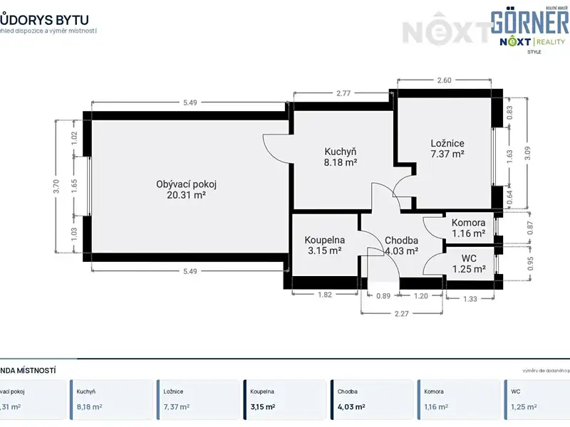 Prodej bytu 2+1 47 m², Praha – náhled fotky 3