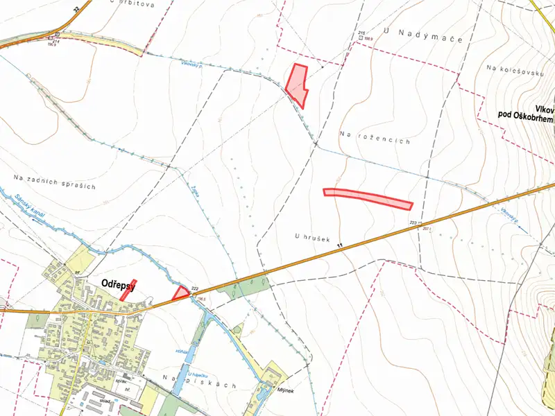 Prodej pole 31179 m², Odřepsy – náhled fotky 2