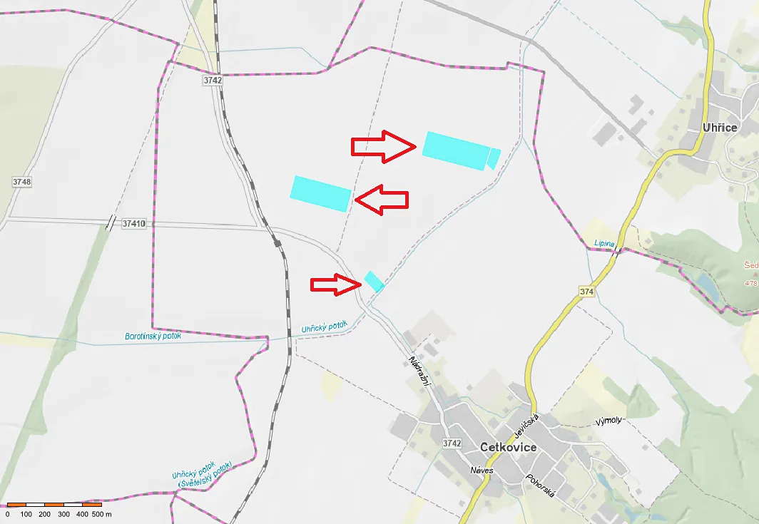 Prodej pole 89487 m²