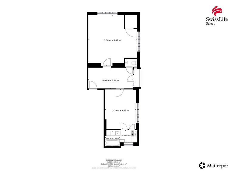 Квартира 1+1 на продаж, 58 м² (17 з 17)
