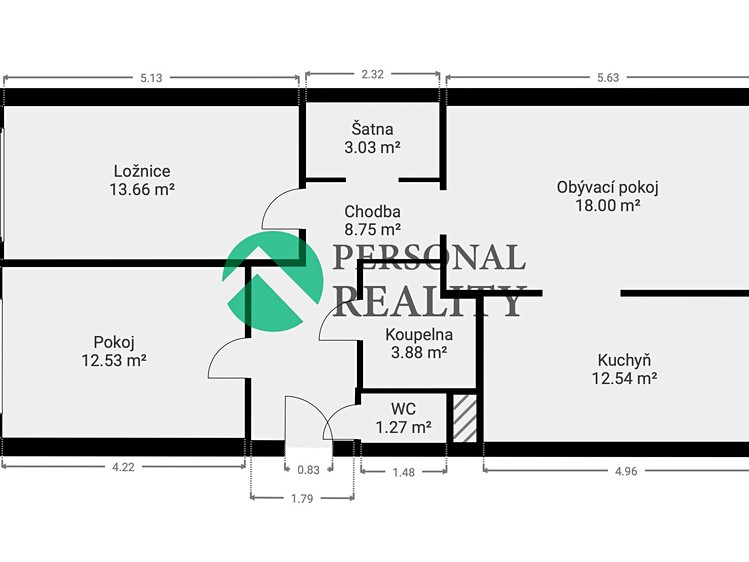 Prodej bytu 3+kk, 74 m² (15 z 16)