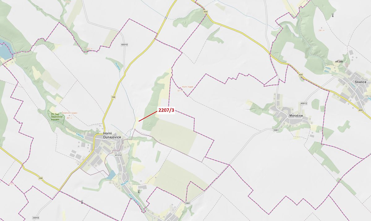 Dražba lesa 28 m², Horní Dunajovice – fotka 1 z 3