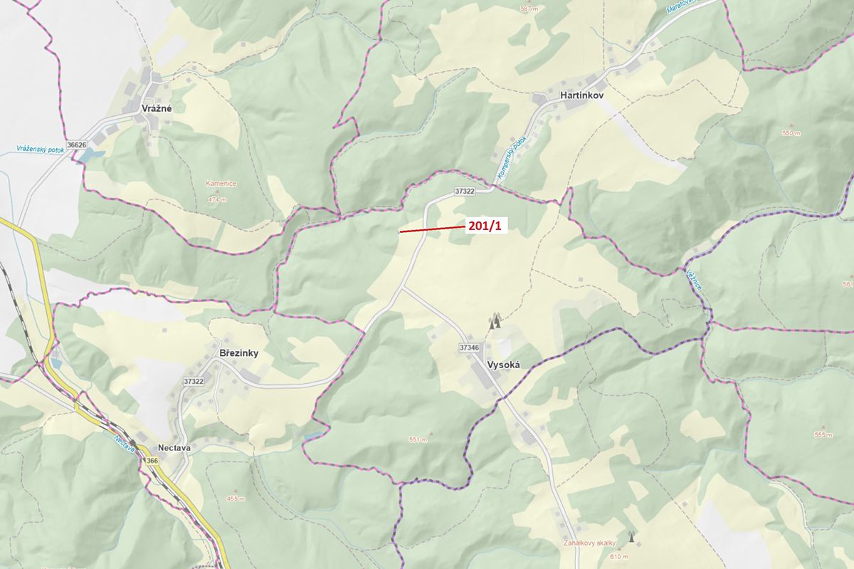 Dražba lesa 92 m², Jenišovice – fotka 1 z 3