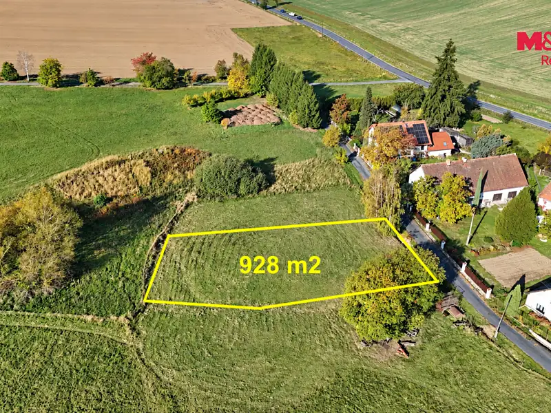 Prodej stavebního pozemku 928 m², Myslovice – náhled fotky 2
