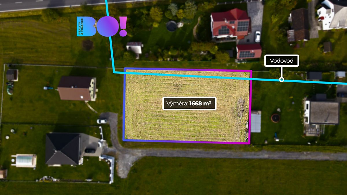 Prodej stavebního pozemku 1668 m², Ropice – fotka 1 z 3
