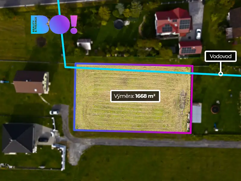 Prodej stavebního pozemku 1668 m², Ropice – náhled fotky 1
