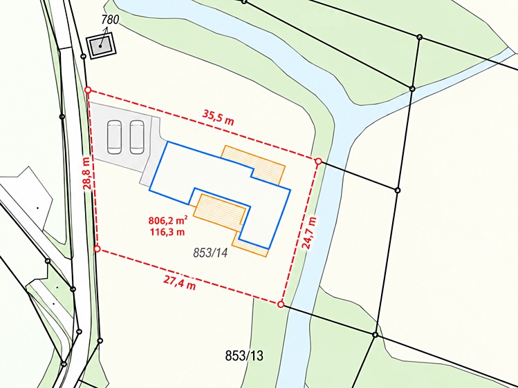 Prodej pozemku, 1 098 m² (3 z 4)