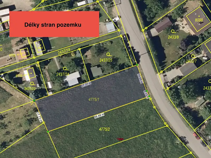 Prodej stavebního pozemku 1011 m², Kroměříž – náhled fotky 3