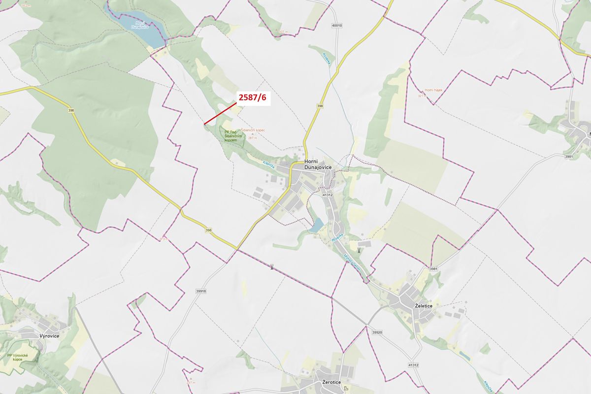 Dražba lesa 237 m², Horní Dunajovice – fotka 1 z 3
