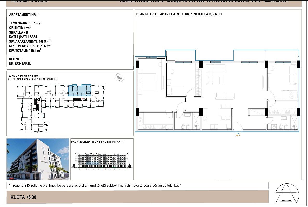 Prodej bytu 4+kk 158 m², Drač – fotka 1 z 3