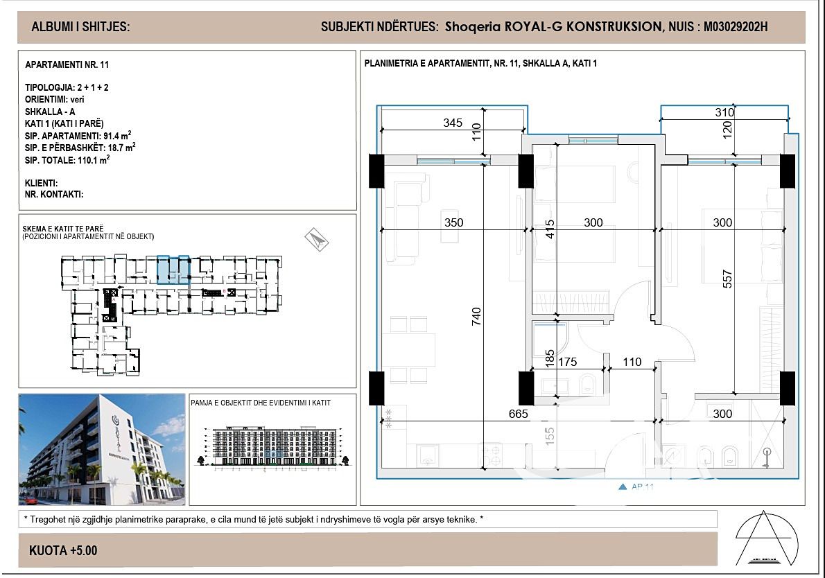 Prodej bytu 3+kk 91 m², Drač – fotka 1 z 3