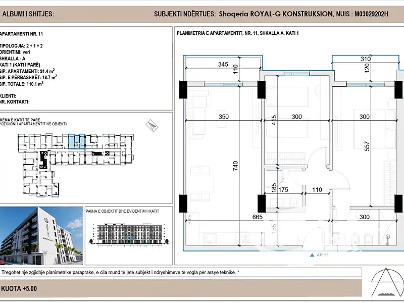 Prodej bytu 3+kk 91 m², Drač – náhled fotky 1