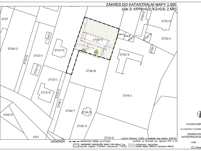 Prodej stavebního pozemku 1297 m², Praha – náhled fotky 2