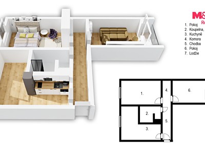 Wohnung 2+1 zum Kauf, 60 m² (3 von 18)