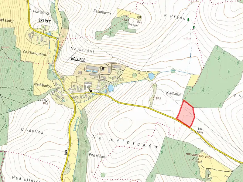 Prodej pole 8875 m², Hostouň – náhled fotky 2