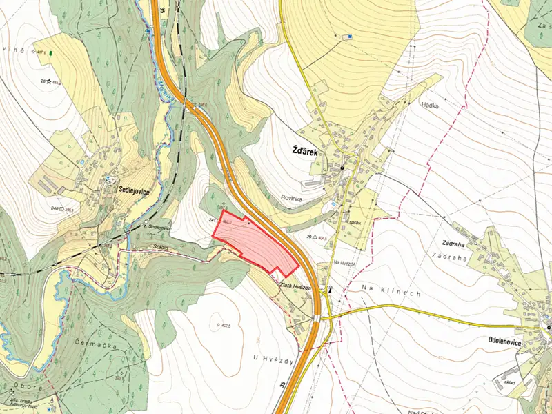Prodej pole 54118 m², Žďárek – náhled fotky 2