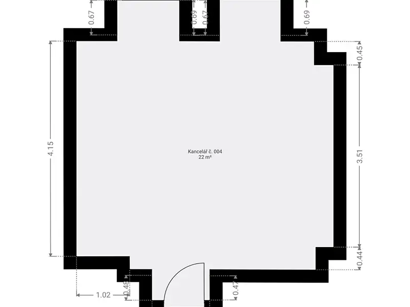 Pronájem kanceláře 22 m², Plzeň – náhled fotky 3