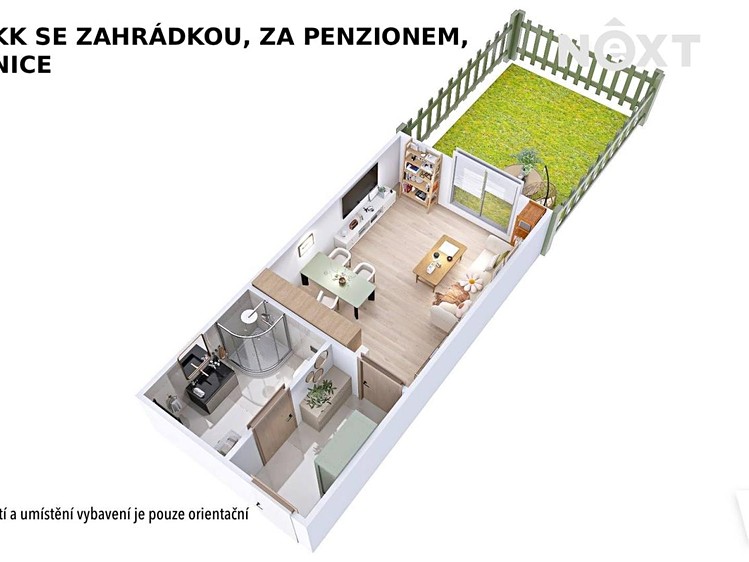 Квартира 1+kk в оренду, 27 м² (14 з 15)