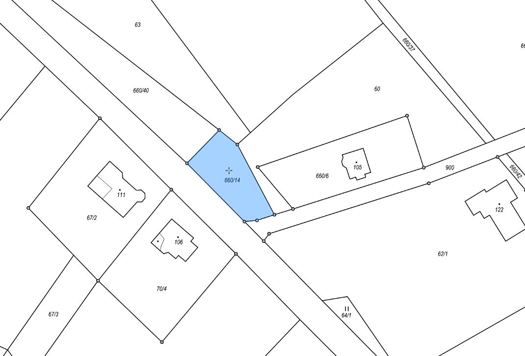 Dražba pole 500 m², Víska – fotka 1 z 3