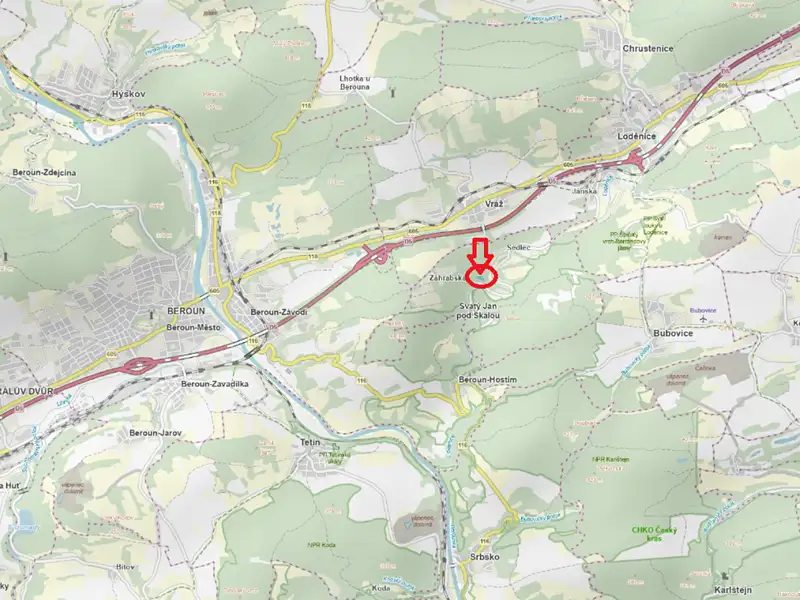 Prodej lesa 3269 m², Svatý Jan pod Skalou – náhled fotky 1