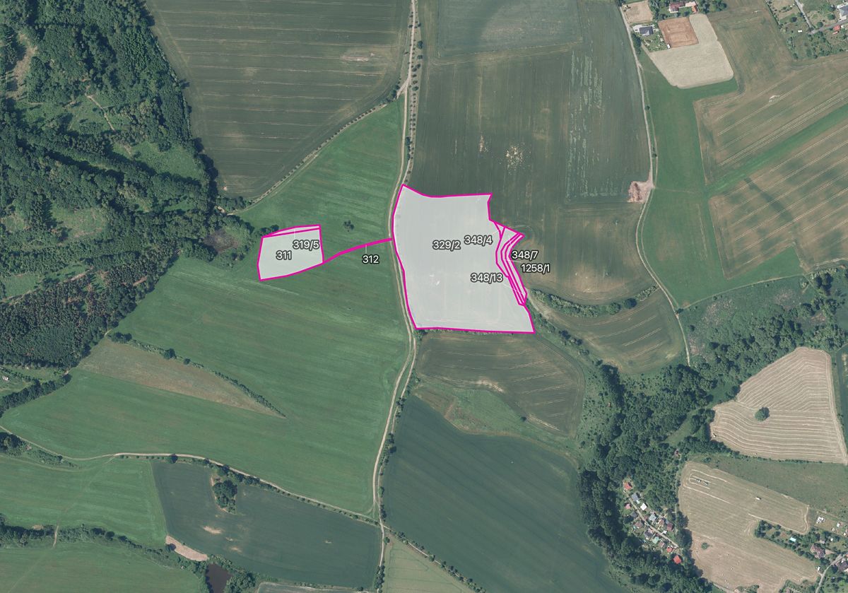Prodej pole 54695 m², Sulice – fotka 1 z 3