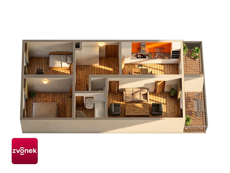 Квартира 3+1 в оренду, 73 м² (20 з 21)