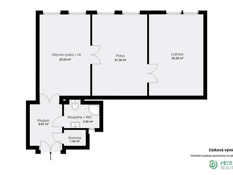 Квартира 3+kk на продаж, 74 м² (14 з 23)