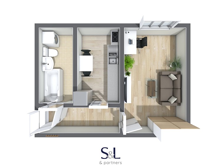 Квартира 1+1 на продаж, 28 м² (5 з 16)